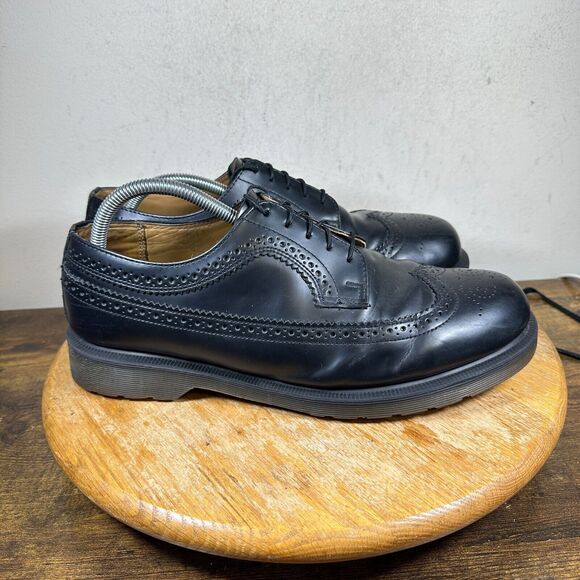 Dr. Martens Oxford 3989 Shoes Boots Leather Vintage‎ Wingtip Black Men's Size 11